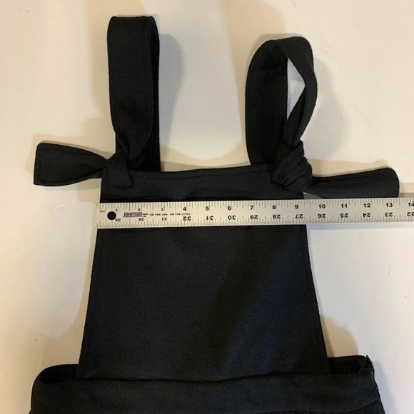 Dra Los Angeles Women's Cotton Tie Front Overalls Jumpsuit Size S - Picture 12 of 16